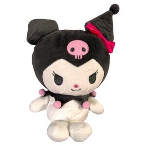 Sanrio Kuromi Plush Doll Cute Kawaii Stuffed Toy Black Pink Skull Bow